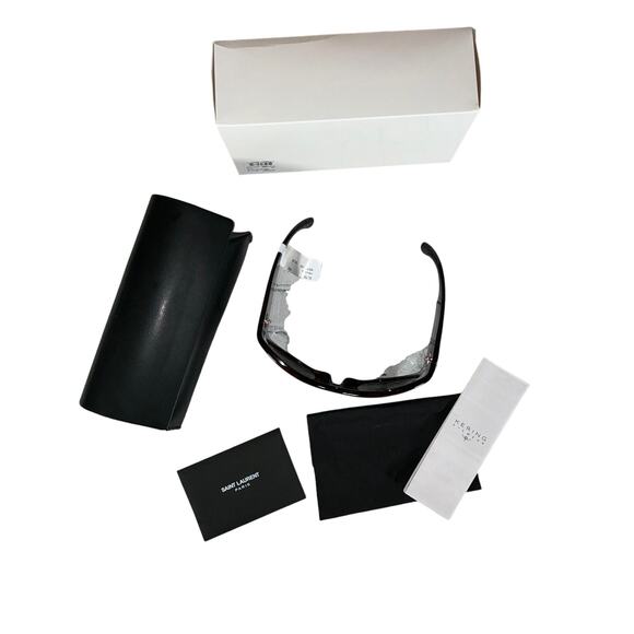 SAINT LAURENT  Cat Eye Injection Havana Grey 67 Mm Women S Sunglasses - Picture 7 of 9